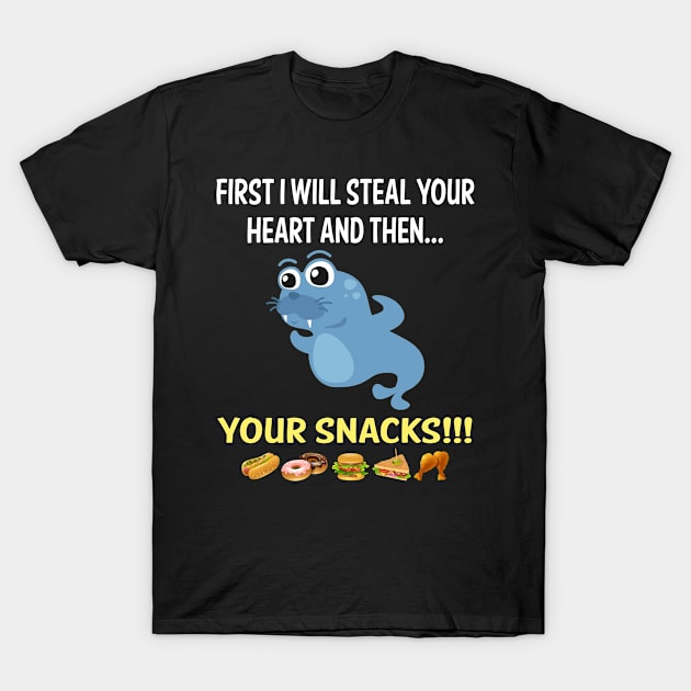 Steal Heart Walrus 82 T-Shirt by blakelan128